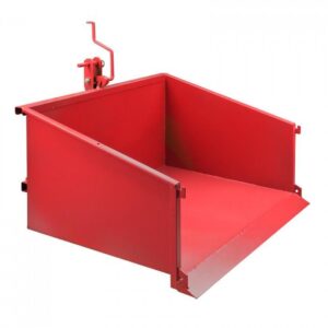 Benne 3 points pour tracteur - dispositif de bascule - 1200 S rouge – Image 3